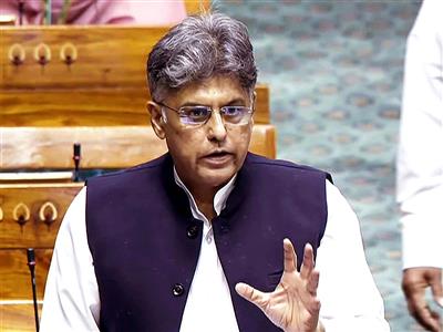 Parliament Monsoon Session: Manish Tewari moves adjournment motion in Lok Sabha on new Anti-Defection law