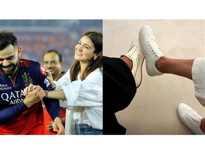 Virat Kohli, Anushka Sharma twin in white sneakers in adorable pic