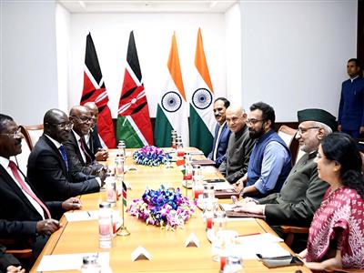 VP Radhakrishnan meets Kenyan Parliamentary delegation in New Delhi