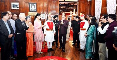 Governor hosts 'At Home' at Lok Bhavan