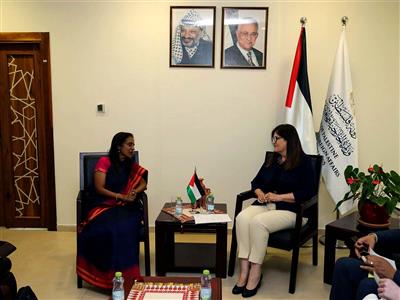 India reaffirms support for Palestine, a negotiated two-state solution during talks with Palestinian Foreign Minister