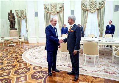 Handed over ‘personal message’ from PM Modi, says EAM Jaishankar after meeting Putin in Moscow