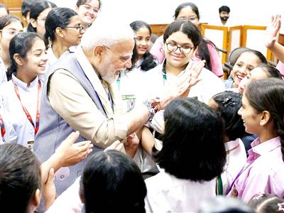 PM Modi celebrates Raksha Bandhan at residence; shares 