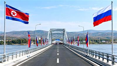 North Korea and Russia open their first road bridge, a symbol of expanding ties