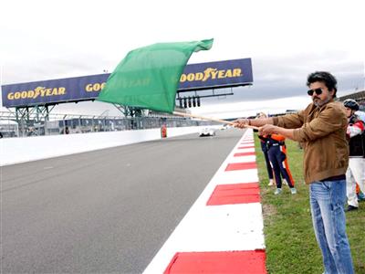 Tamil Nadu CM Vijay flags off Le Mans Cup at Silverstone during UK visit