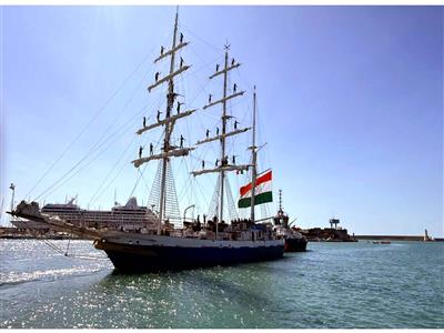 INS Sudarshini sets sail from Italy, carries spirit of maritime partnership and vision of MAHASAGAR