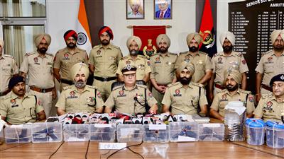 Eight linked to illegal arms supply networks held with 13 pistols in Amritsar