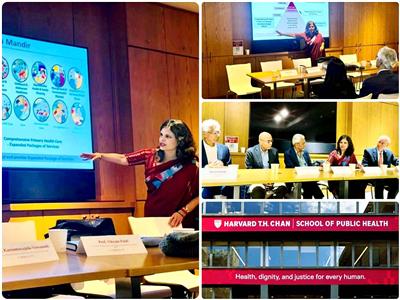 Health Secretary Punya Salila Srivastava highlights India's public health initiatives at Harvard T.H. Chan School