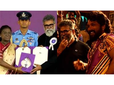 “This award means as much to me as mine”: Allu Arjun congratulates ‘Pushpa’ director Sukumar for National Award win