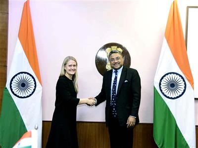 MEA Secy Sibi George meets Norway State Secy, discusses Green Strategic Partnership, EFTA trade ties