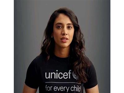 Set to score for child rights: Cricket icon Smriti Mandhana named UNICEF India celebrity advocate
