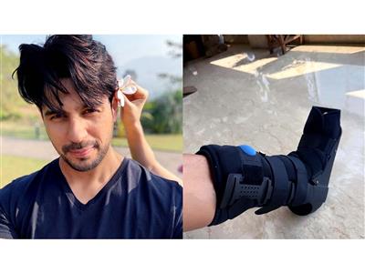 ‘Took break a leg too seriously’: Sidharth Malhotra injures his leg, shares pic in medical boot