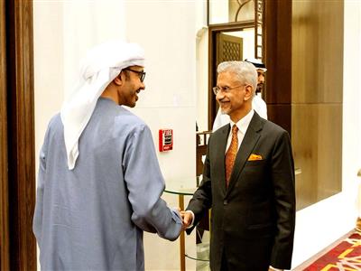 EAM Jaishankar meets UAE Deputy PM Al-Nahyan, discusses bilateral and global issues