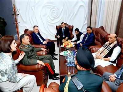 Defence Minister Rajnath Singh holds talks with Tajik counterpart on sidelines of SCO HoG meeting