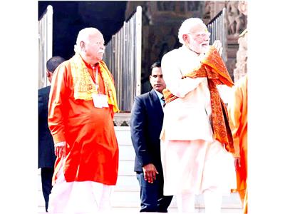 “Commitment to Seva and nation building”: PM Modi lauds Mohan Bhagwat’s address at RSS centenary event