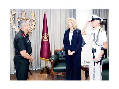 Netherlands Ambassador Gerards holds meeting with CDS General Raja Subramani; discusses West Asia maritime situation